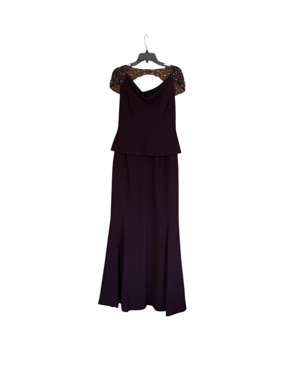 Alexander by Daymor Couture 909 NEW Size 6 Formal Evening Gown Aubergine Wine